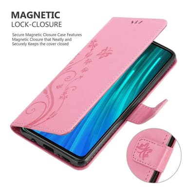 Xiaomi RedMi NOTE 8 PRO Plånboksfodral Skal (Rosa)