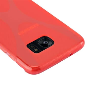 Samsung Galaxy S7 EDGE Skal Fodral Case (Röd)