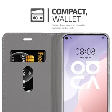 Huawei NOVA 7 SE Plånboksfodral Skal (Grå)