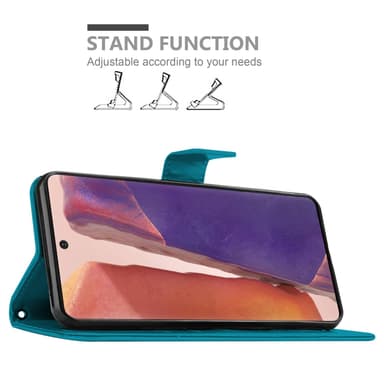 Samsung Galaxy NOTE 20 Plånboksfodral Skal (Blå)
