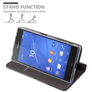 Sony Xperia Z5 Plånboksfodral Skal (Grå)