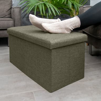 Hopfällbar bänk 78x38x38 cm Sittpall Sittkub (brun)