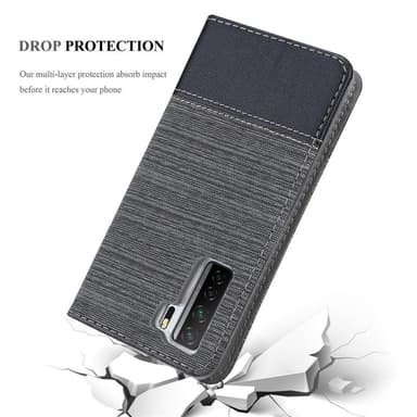 Huawei NOVA 7 SE Plånboksfodral Skal (Grå)