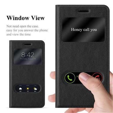 Nokia 6 2017 Plånboksfodral Skal (Svart)