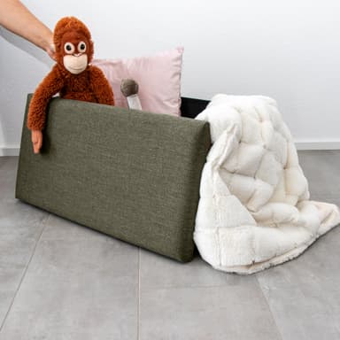 Hopfällbar bänk 78x38x38 cm Sittpall Sittkub (brun)