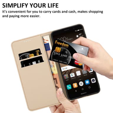 Huawei MATE 9 Plånboksfodral Skal (Svart)