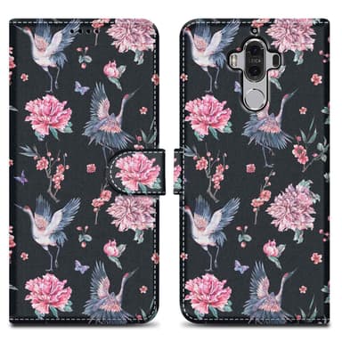 Huawei MATE 9 Plånboksfodral Skal (Svart)