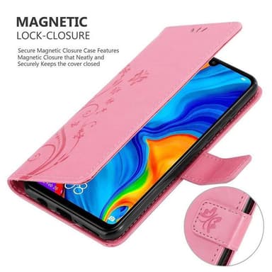 Huawei P30 LITE Plånboksfodral Skal (Rosa)