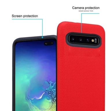 Samsung Galaxy S10 PLUS Skal Fodral Case (Röd)
