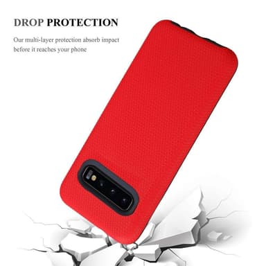 Samsung Galaxy S10 PLUS Skal Fodral Case (Röd)
