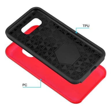 Samsung Galaxy S10 PLUS Skal Fodral Case (Röd)