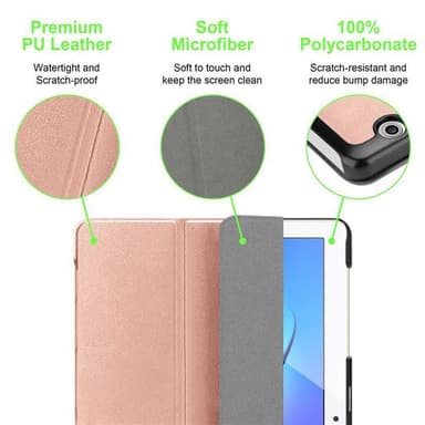 Huawei MediaPad T3 10 (9.6 tum) Skal Fodral Case (Rosa)
