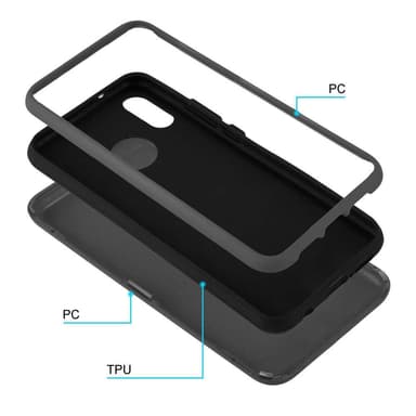 Huawei P20 LITE 2018 / NOVA 3E Skal Fodral Case (Grå)