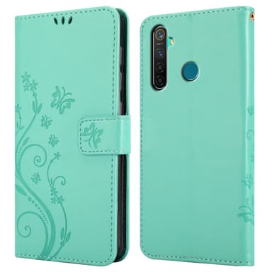 Realme 5 PRO / Realme Q Plånboksfodral Skal (Turkos)