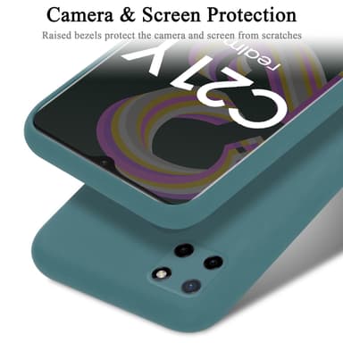 Realme C21Y / C25Y Skal Fodral Case (Grön)