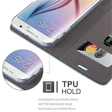 Samsung Galaxy S6 Plånboksfodral Skal (Blå)