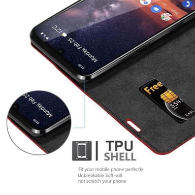Nokia 3.2 Skal Fodral Case (Röd)