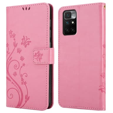 Xiaomi RedMi 10 Plånboksfodral Skal (Rosa)