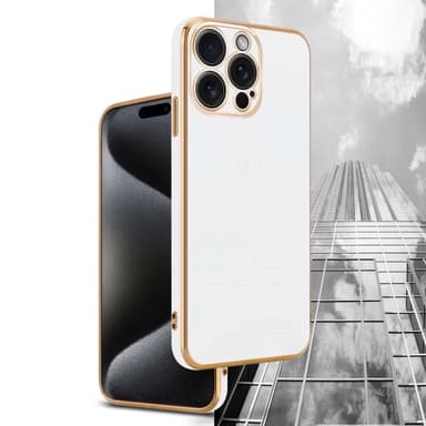 iPhone 15 PRO Skal Fodral Case (Vit)