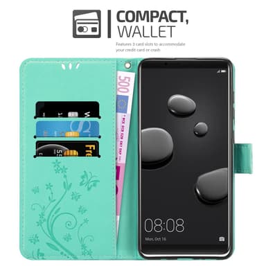 Huawei MATE 10 PRO Plånboksfodral Skal (Turkos)