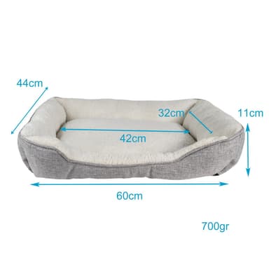 Hundbädd Kattbäddskudde Hund Katt Soffa (60x47x13cm)