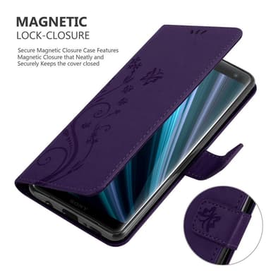 Sony Xperia XZ3 Plånboksfodral Skal (Lila)