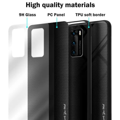 Huawei P40 Skal Fodral Case (Svart)