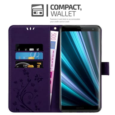 Sony Xperia XZ3 Plånboksfodral Skal (Lila)