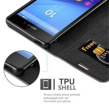 Sony Xperia M4 AQUA Skal Fodral Case (Brun)
