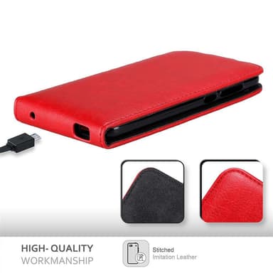 ZTE Blade A612 Flipfodral Skal (Röd)