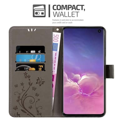 Samsung Galaxy S10 4G Plånboksfodral Skal (Grå)