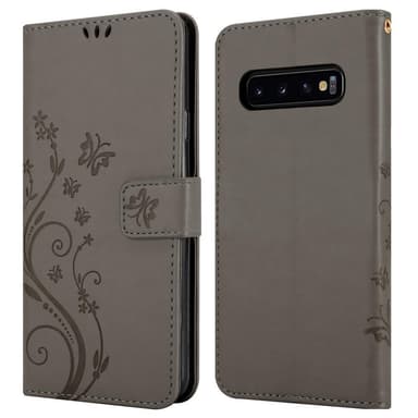 Samsung Galaxy S10 4G Plånboksfodral Skal (Grå)