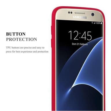 Skal Samsung Galaxy S7 Fodral Case (Röd)