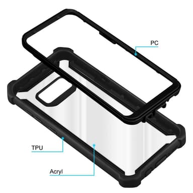 Samsung Galaxy S8 PLUS Skal Fodral Case (Svart)