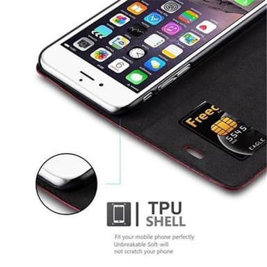 iPhone 6 / 6S Skal Fodral Case (Röd)