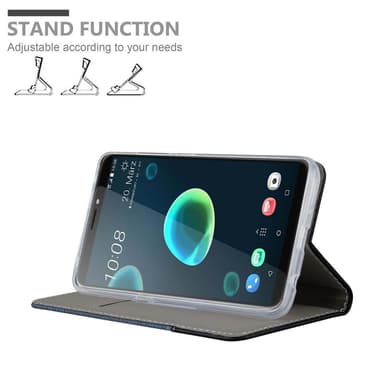 HTC Desire 12 PLUS Plånboksfodral Skal (Blå)