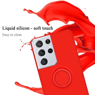 Skal Samsung Galaxy S22 ULTRA Fodral Case (Röd)