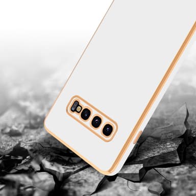 Samsung Galaxy S10 PLUS Skal Fodral Case (Vit)