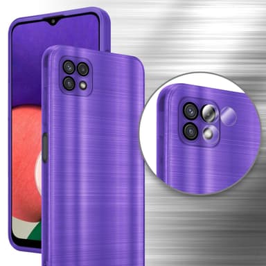 Samsung Galaxy A22 5G Skal Fodral Case (Lila)
