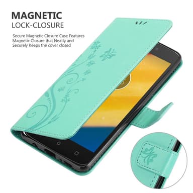 Motorola MOTO C PLUS Plånboksfodral Skal (Turkos)