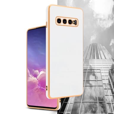 Samsung Galaxy S10 PLUS Skal Fodral Case (Vit)