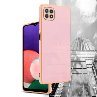 Samsung Galaxy A22 5G Skal Fodral Case (Rosa)