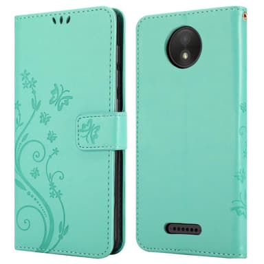 Motorola MOTO C PLUS Plånboksfodral Skal (Turkos)