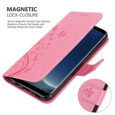 Samsung Galaxy S8 Plånboksfodral Skal (Rosa)