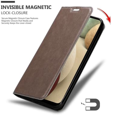Samsung Galaxy A12 / M12 Skal Fodral Case (Brun)