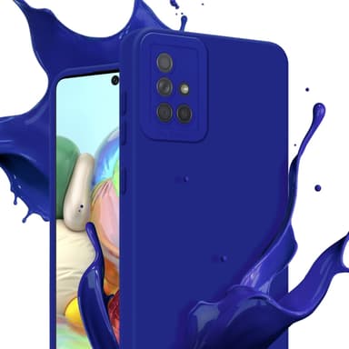 Samsung Galaxy A71 4G Skal Fodral Case (Blå)