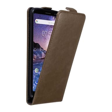Nokia 7 PLUS Flipfodral Skal (Brun)