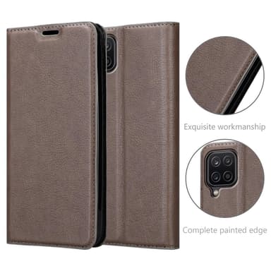 Samsung Galaxy A12 / M12 Skal Fodral Case (Brun)