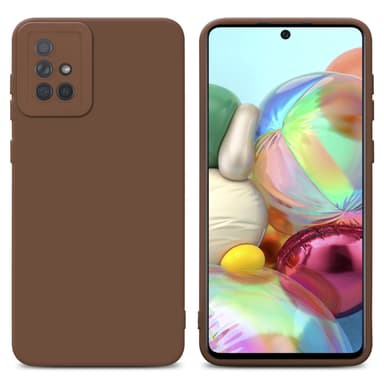 Samsung Galaxy A71 4G Skal Fodral Case (Brun)