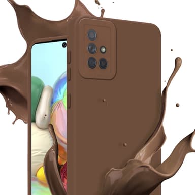 Samsung Galaxy A71 4G Skal Fodral Case (Brun)